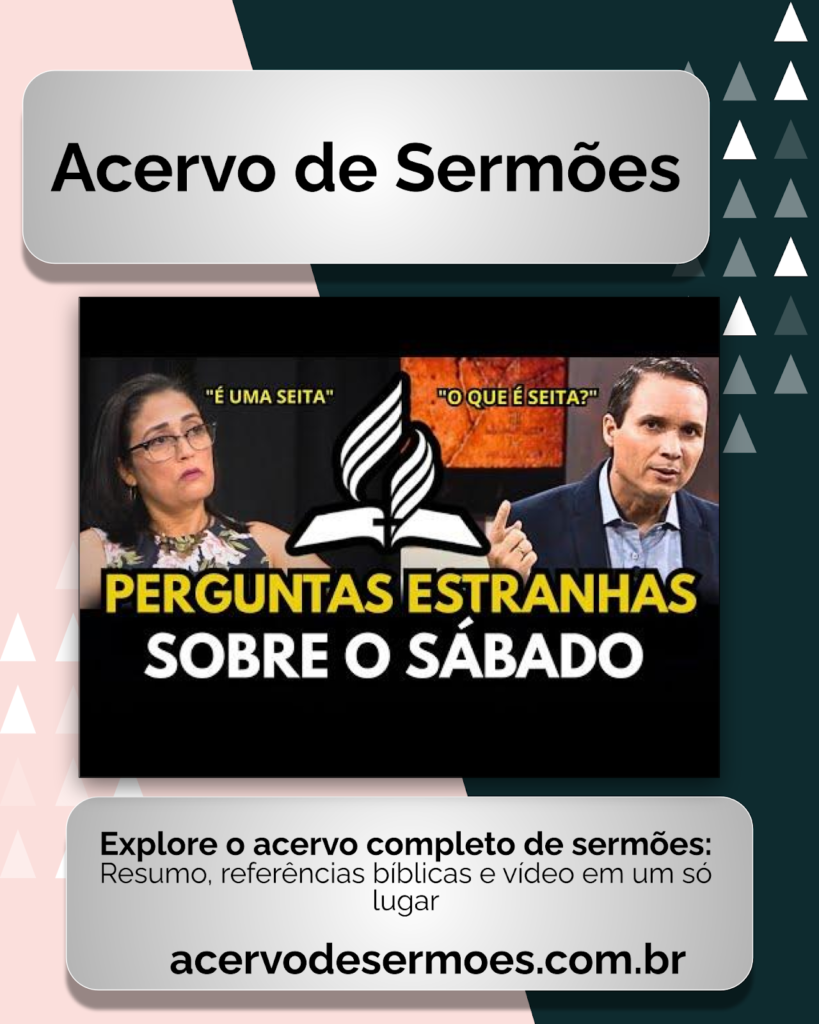 A Guarda do Sábado — Pr. Arilton Oliveira