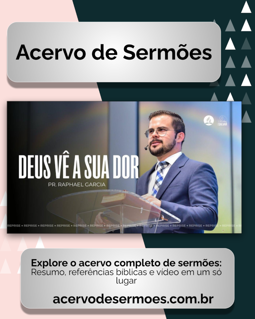 Deus Vê a Sua Dor — Pr. Raphael Garcia