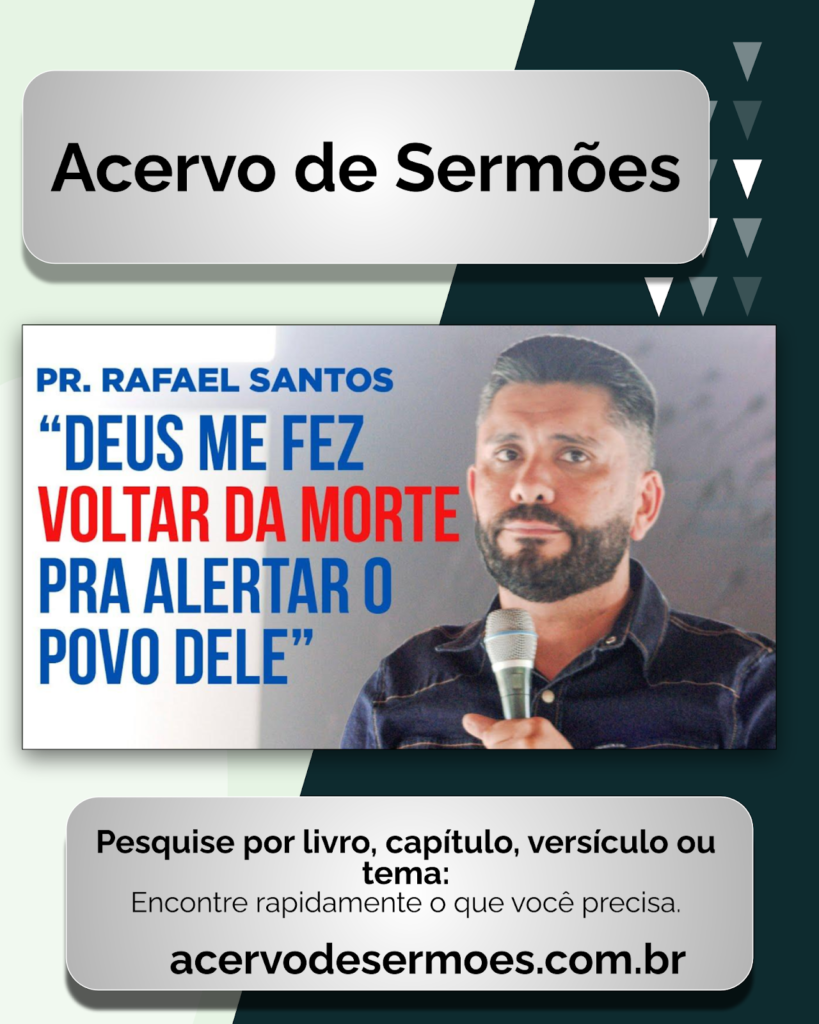 Vá Cuidar Da Sua Vida — Pr. Rafael Santos